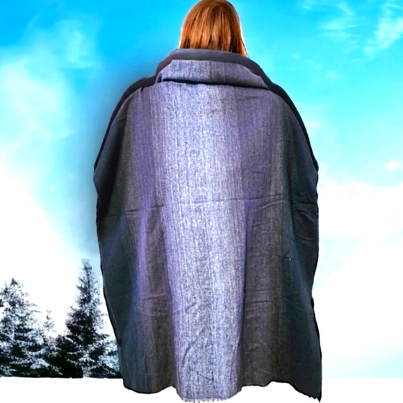 Wrap or Scarf 29" x 80" various colors of Blue - Picture 2 of 8